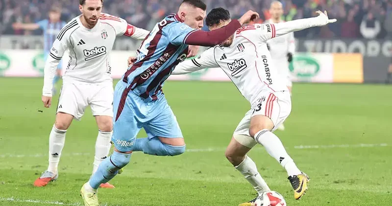 Dev karşılaşma berabere bitti: Trabzonspor Beşiktaş 3 3