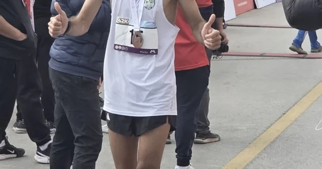 Bingöllü milli atlet maratonda birinci oldu Bingöl Haberleri