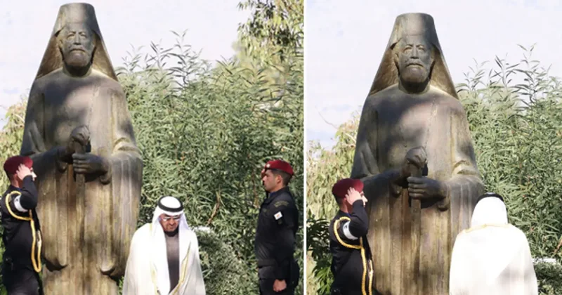 BAE Devlet Başkanı Al Nahyan, Makarios anıtına çelenk koydu