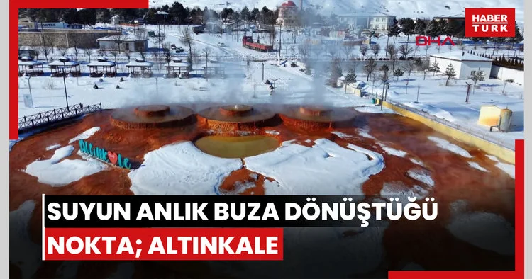 45 derecelik suyun anlık buza dönüştüğü nokta; Altınkale