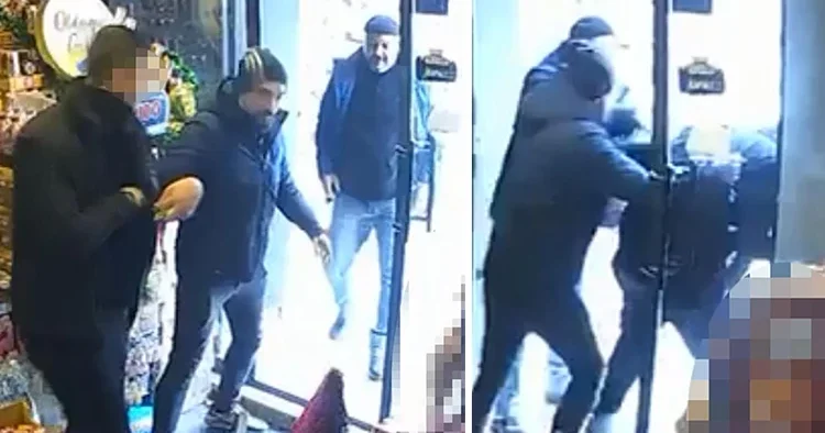 Kasadaki kadın da şok oldu! Peşi sıra girip böyle götürdüler: Gel hele, gel gel