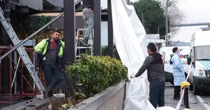 Kuruçeşme deki gece kulübünün kaçak yapıları yıkılıyor