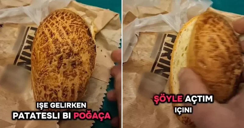 Aldığı poğaçanın içini açan vatandaş isyan etti