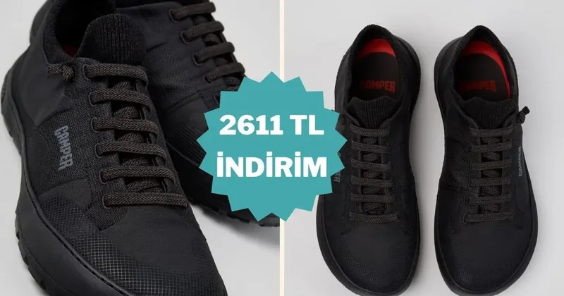 Adımlarınızı hafifleten tasarım: Camper Peu Serra ayakkabıdaki indirimi kaçırmayın