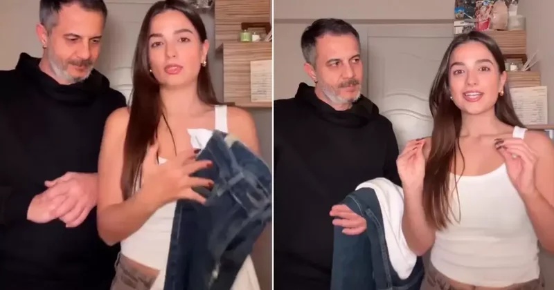 Baba, kızını ilk buluşmaya hazırladı