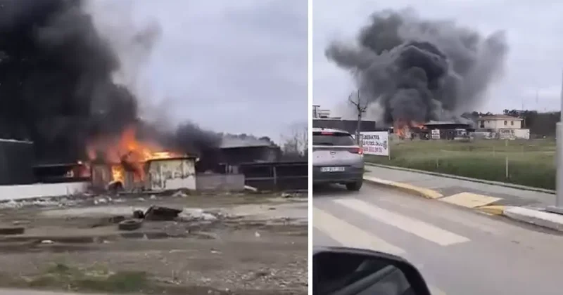 Şile’de işçi konteynerinde yangın: 1 ölü