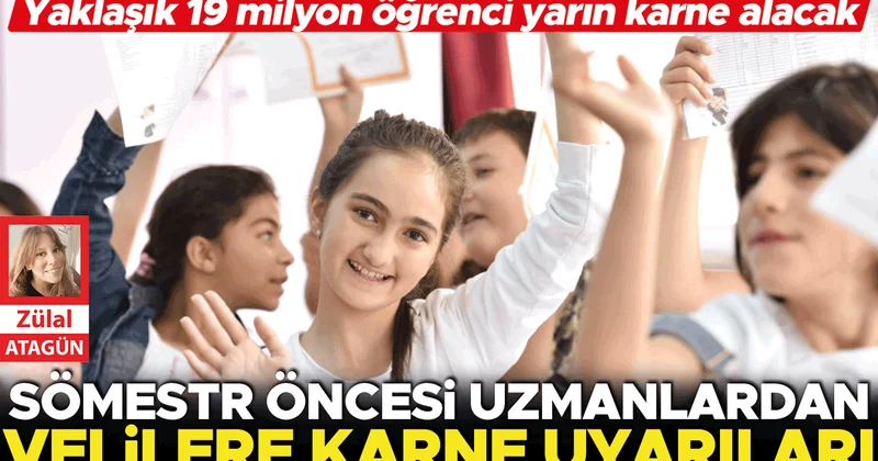 Sömestr öncesi uzmanlardan velilere karne uyarıları