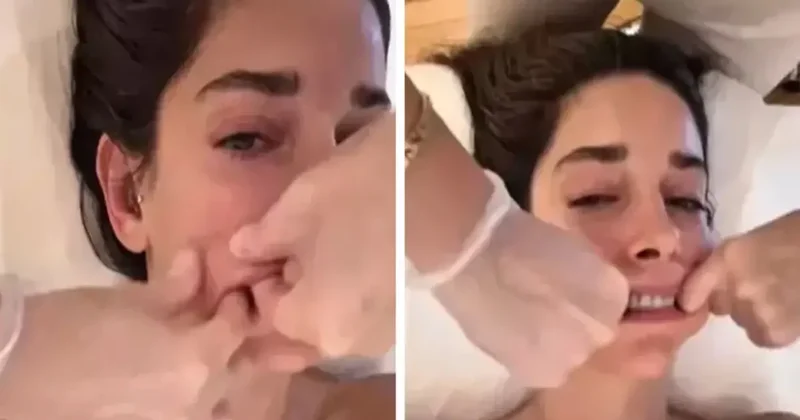 Ünlü oyuncudan şoke eden paylaşım! Ağzının içine yaptırdı