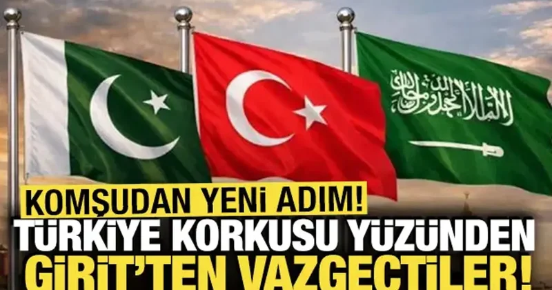 Türkiye korkusu yüzünden Girit ten vazgeçtiler! Komşudan yeni adım
