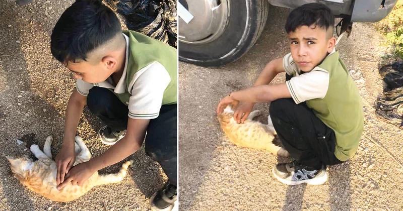 Minik ellerden büyük mucize... Cebrail Portakal’ı kalp masajıyla kurtardı