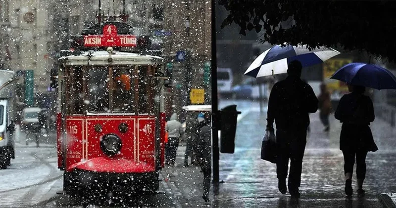 İstanbul a önce yağmur sonra kar uyarısı: Meteoroloji gün gün açıkladı