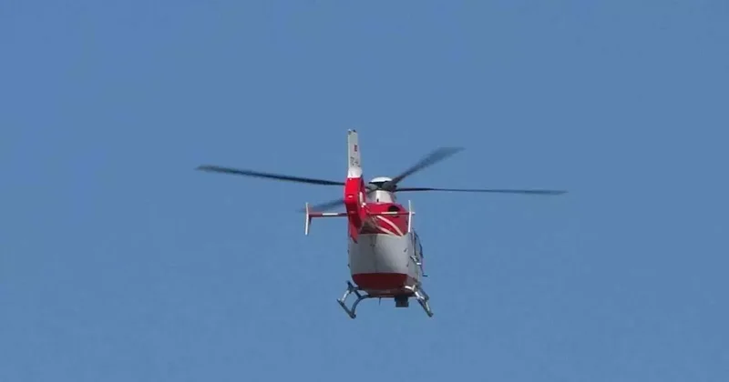 Bahçesaray’da 40 yaşındaki hasta ambulans helikopter ile Van’a getirildi