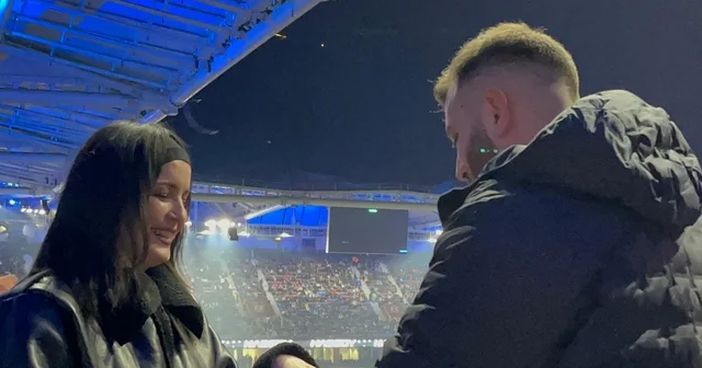 14 Şubat ta tribünde evlilik teklifi Trabzon Haberleri