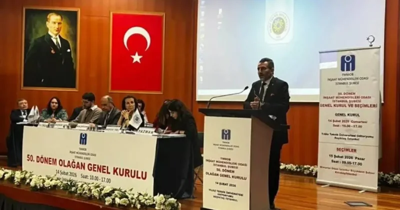 İnşaat Mühendisleri Odası İstanbul Şube de 42 yıl sonra değişim, tekbir sesleri yükseldi
