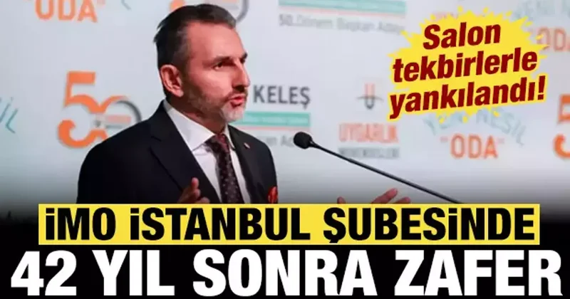İMO seçimlerinde 42 yıl sonra zafer: Salon tekbirlerle yankılandı