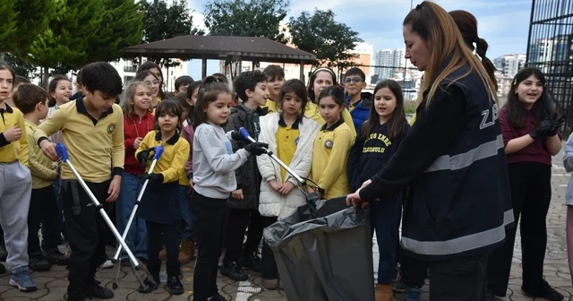 Atakum da çocuklardan çevre temizliği konusunda anlamlı etkinlik Samsun Haberleri