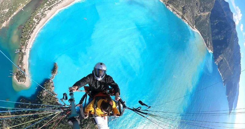 Dünyaca ünlü Ölüdeniz in rengi turkuaza büründü: Görüntüler büyüledi