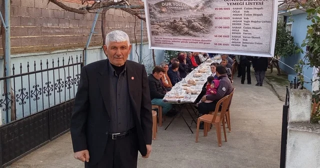 Çanakkale şehitlerinin sofrası Sarıgöl de kuruldu Manisa Haberleri