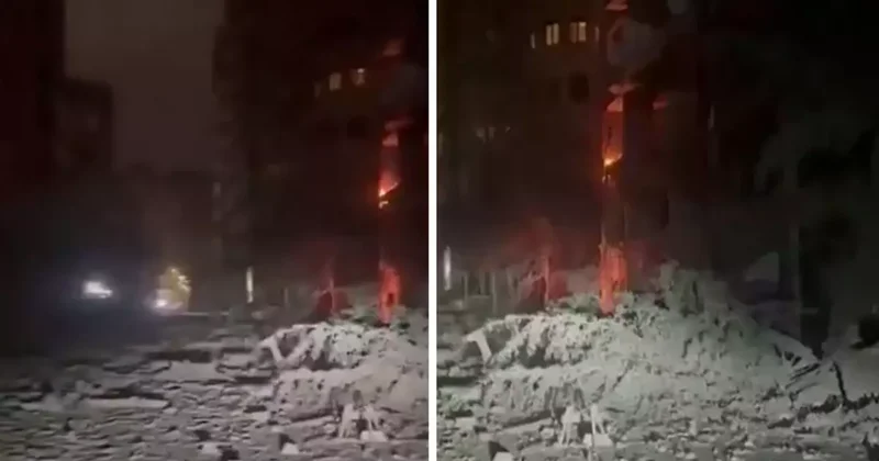 İsrail, Lübnan Başbakanlık binasının hemen yanını vurdu