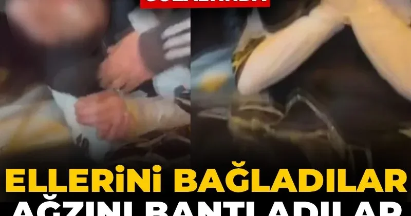 7 çocuk 1 çocuğun ağzını bantlayıp elini bağladı sonra da darp etti! 7 gözaltı