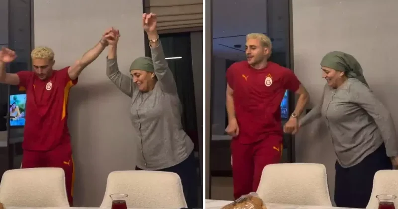 Barış Alper galibiyetin tadını annesiyle beraber çıkardı