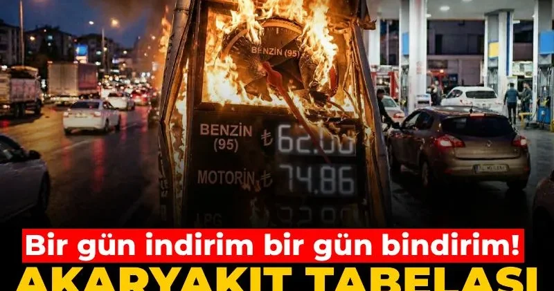 Baş döndüren tarife: Bir gün indirim bir gün bindirim! Akaryakıt tabelası yarın da değişiyor