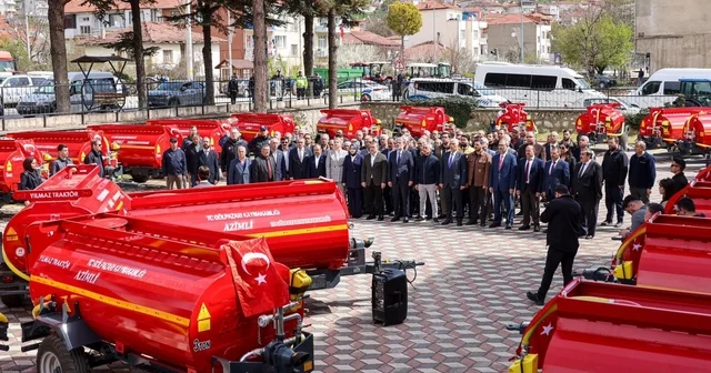 Bilecik te 31 adet yangın söndürme tankeri köylere dağıtıldı Bilecik Haberleri