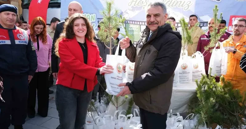 Yozgat’ta 4 bin 500 adet fidan dağıtıldı