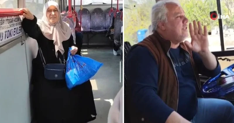 66 yaşındaki kadını dolmuştan indirdi Son dakika haberleri