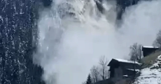 Trabzon da çığ düştü: O anlar kameraya yansıdı VİDEO İZLE