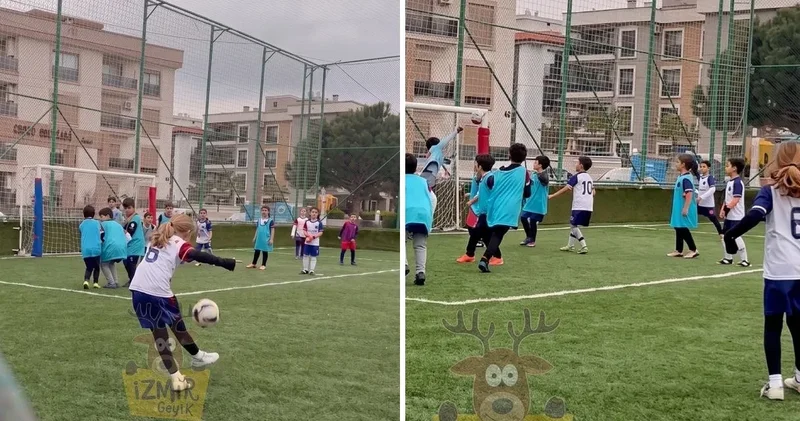 Ronaldo yu kıskandıran frikik golü İzmirli küçük Işıl dan geldi