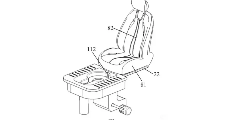 Uzun yolculuklarda mola derdine son: İşte koltuk altından çekmece gibi açılan araç içi tuvalet!
