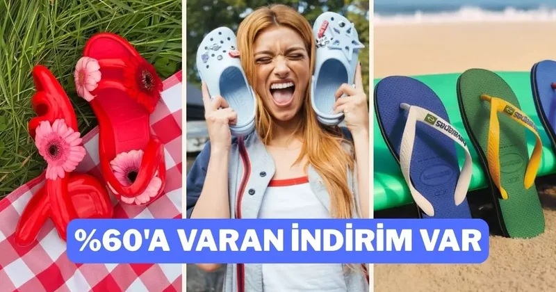 Modası hiç geçmeyen terlik modellerinde büyük indirim var