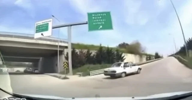 Bursa da ters yönden giren sürücü kamerada Bursa Haberleri