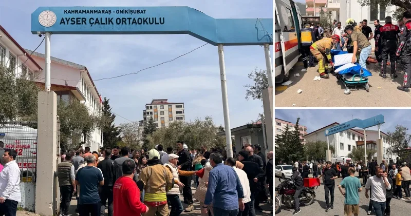Kahramanmaraş ta okulda silahlı saldırı: 20 yaralı 4 can kaybı var Aktüel Haberleri