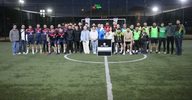 OKT Trailer da çalışanlar sahaya indi Geleneksel Futbol Turnuvası düzenlenen tören ile başladı Aydın Haberleri