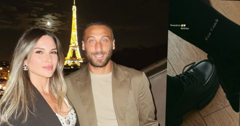Cenk Tosun un çorapları dikkat çekti Magazin haberleri