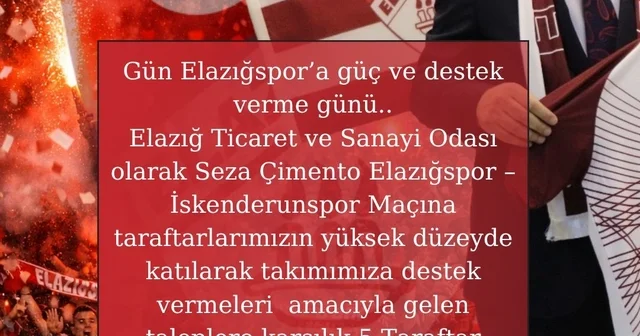 Başkan İdris Alan dan taraftarlara 5 otobüs tahsisi Elazığ Haberleri