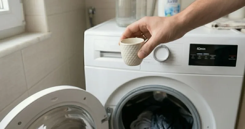 Sadece bir fincan dökmek yetiyor: Çamaşır makinesindeki kötü kokuya çözüm bulundu Sözcü Gazetesi
