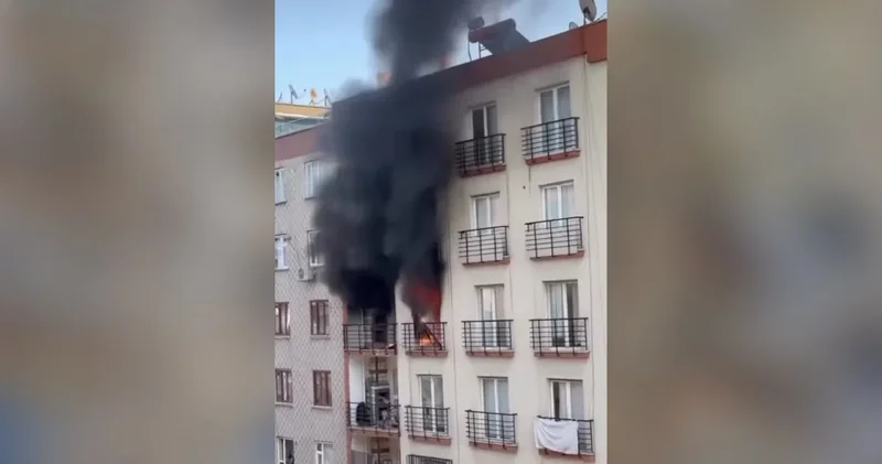 Diyarbakır da 7 katlı apartmanda yangın paniği: 1 i ağır 5 yaralı