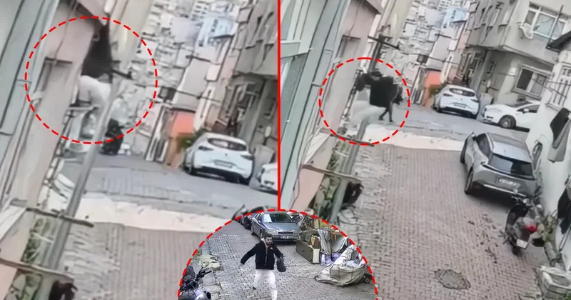 Bütün ilçe onun peşinde! Örümcek adam gibi cama tırmanıyor: Ne var ne yok çalıyor