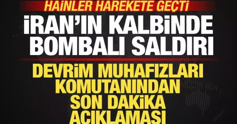 İran ın kalbinde bombalı saldırı! DMO dan son dakika açıklaması! Hainler harekete geçti
