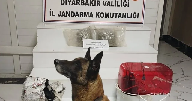 Su arıtma cihazına zulalanmış esrar ele geçirildi Diyarbakır Haberleri