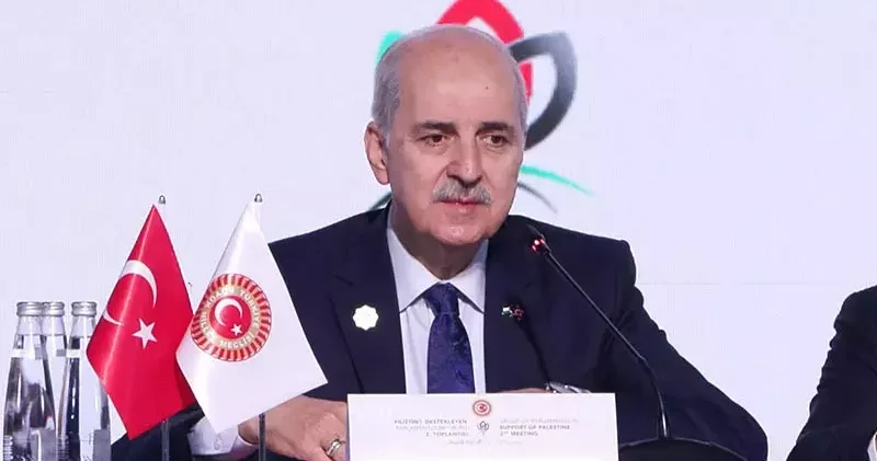 TBMM Başkanı Kurtulmuş: Ortadoğu da kalıcı huzurun yolu iki devletli siyasi ufkun hayata geçirilmesini gerektirmektedir