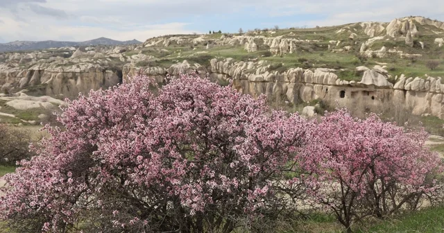 Kapadokya renklendi Kapadokya daki renk cümbüşü havadan görüntülendi Nevşehir Haberleri