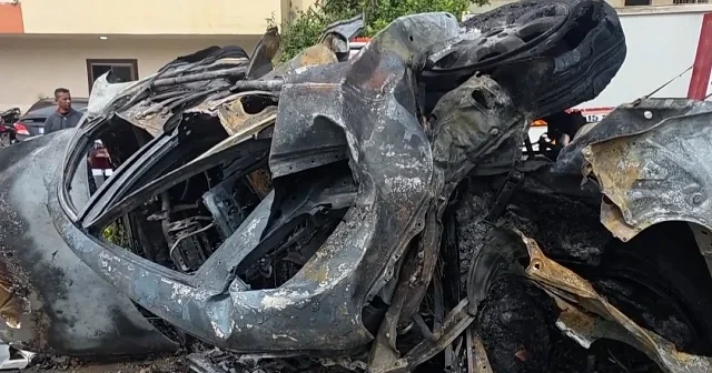 İsrail ordusu Lübnan da bir araca hava saldırısı düzenledi VİDEO İZLE