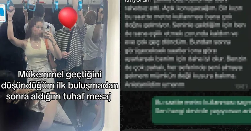 Bir kadın, ilk buluşma sonrası erkek arkadaşından gelen mesajla şoke oldu