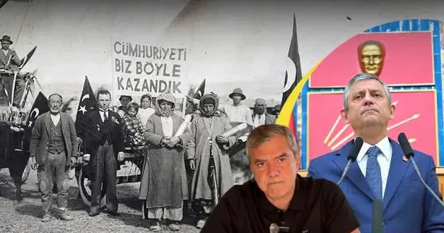 Yılmaz Özdil CHP deki rüşvet iddialarını tarihi Uşak fotoğrafıyla eleştirdi