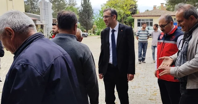 Uşak ta tarımsal üretim ve kooperatifçilik için İnay köyünde saha incelemesi yapıldı Uşak Haberleri