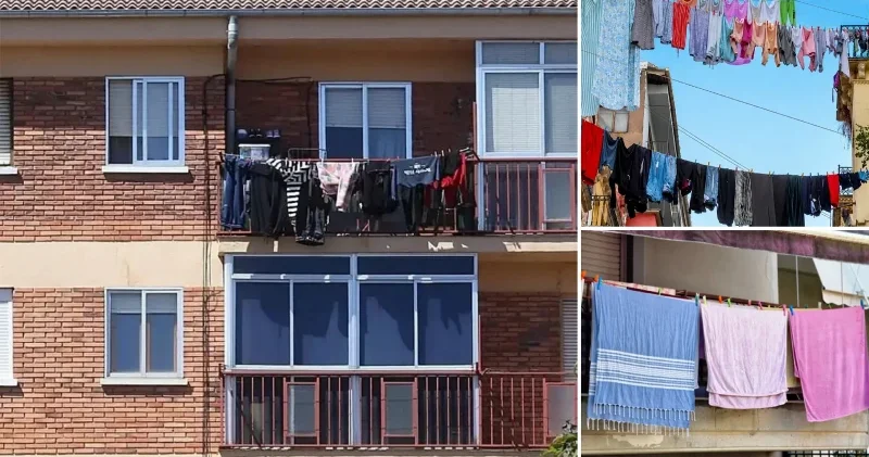 Balkona çamaşır asmak yasaklandı: Para cezası verilecek Avrupa Haberleri